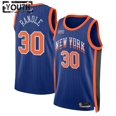 Maillot Basket Enfant New York Knicks Julius Randle 2023-24 Nike City Edition Bleu Swingman Maillot Basket Enfant New York Knicks Julius Randle 2023-24 Nike City Edition Bleu Swingman